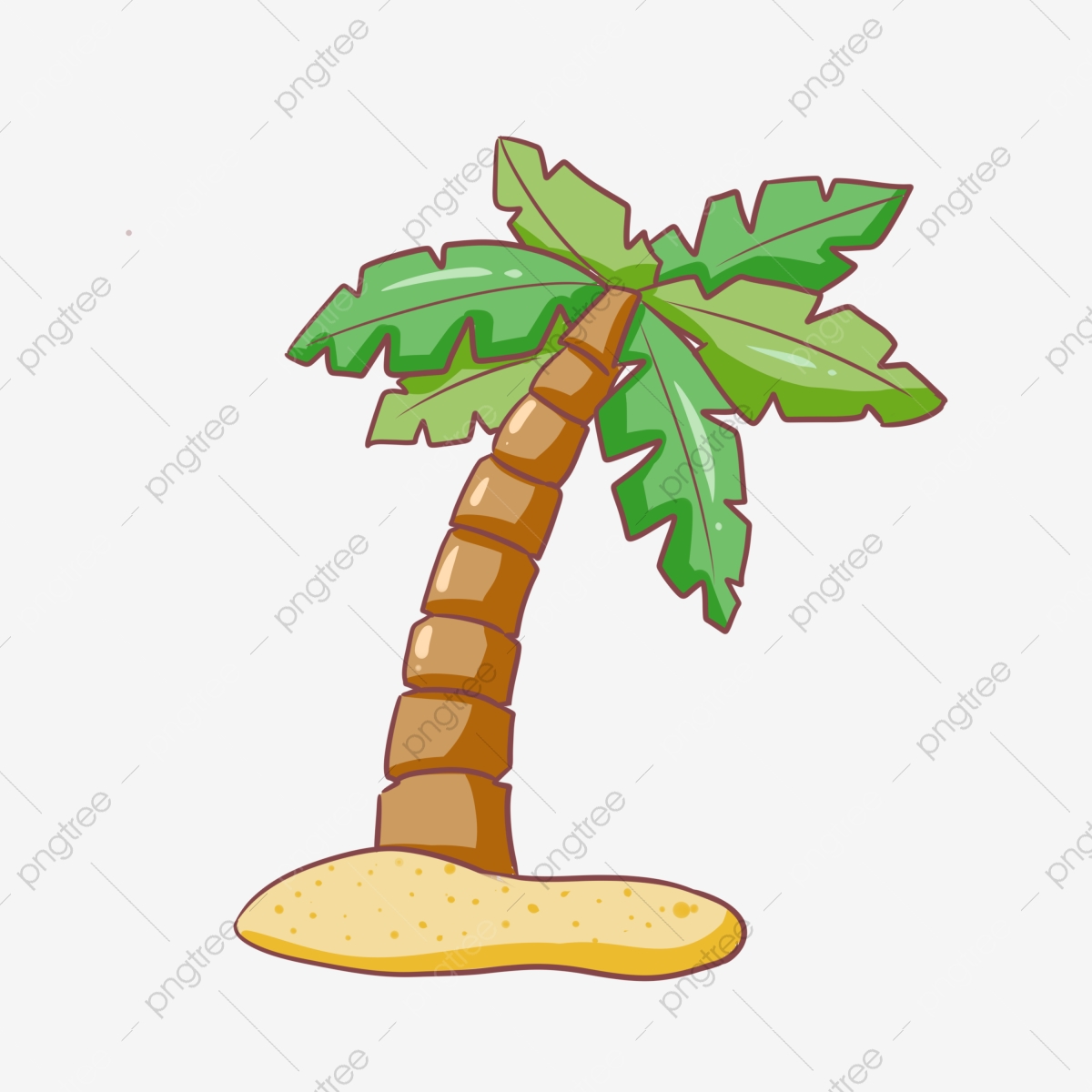Coconut clipart single. Tree plant fruit tropical