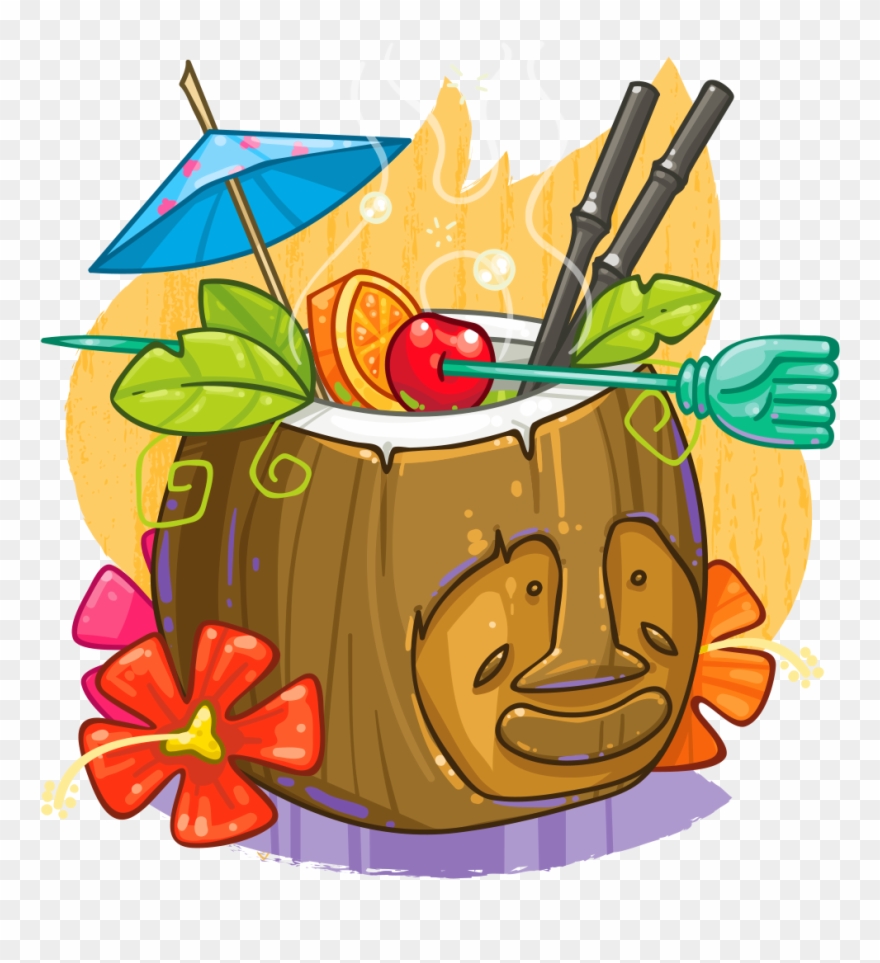 tiki clipart cocunut