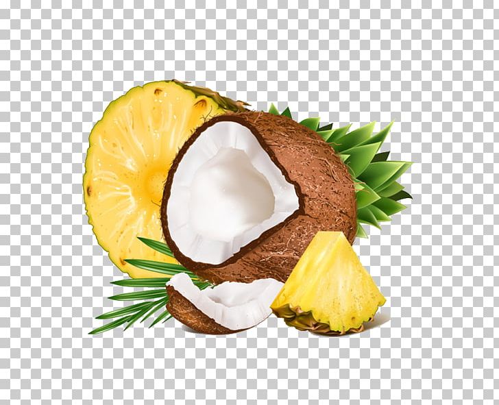 coconut clipart yellow fruit