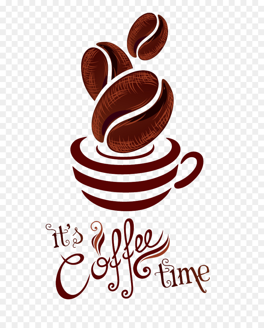 Cup of tea breakfast. Coffee clipart logo