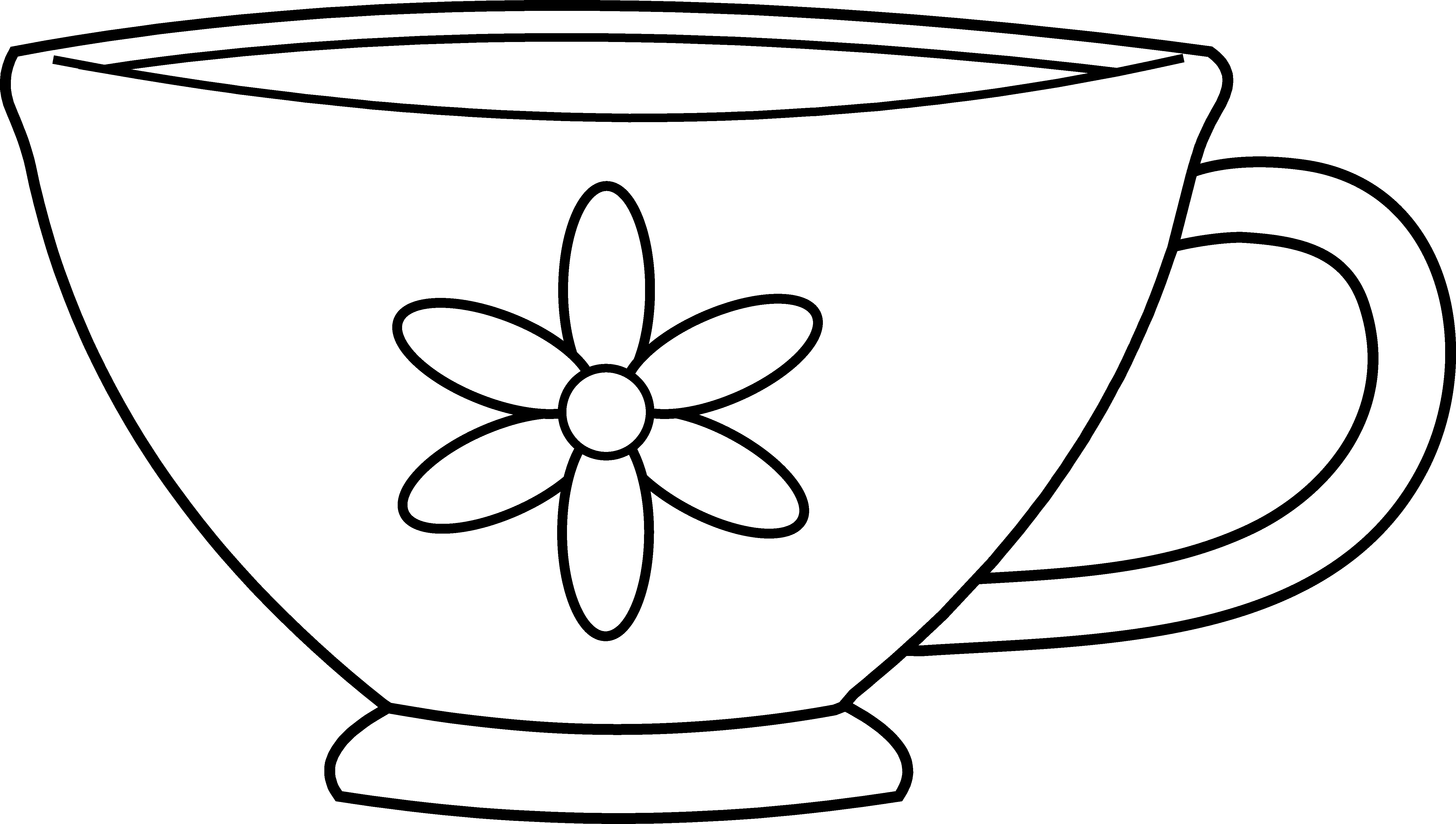 starbucks clipart colouring page