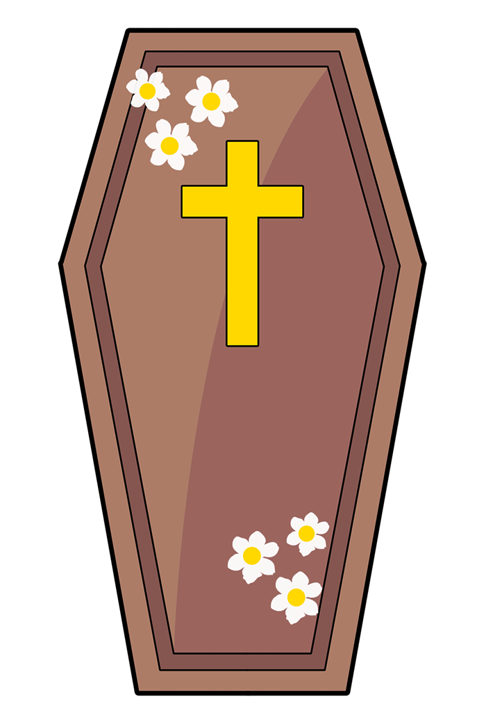 death clipart coffin
