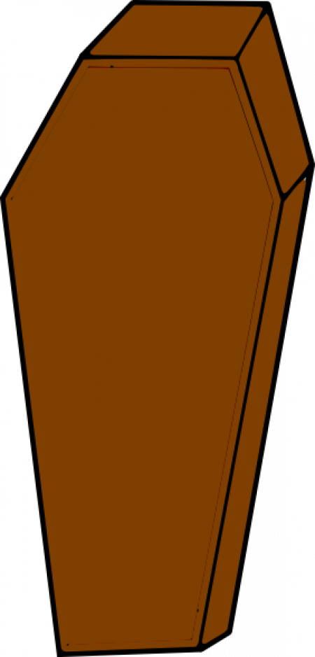 coffin clipart brown