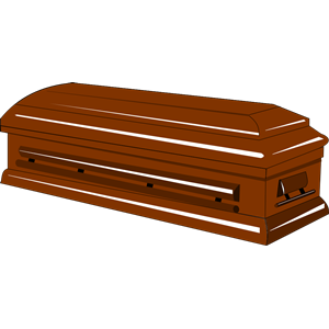 coffin clipart burial