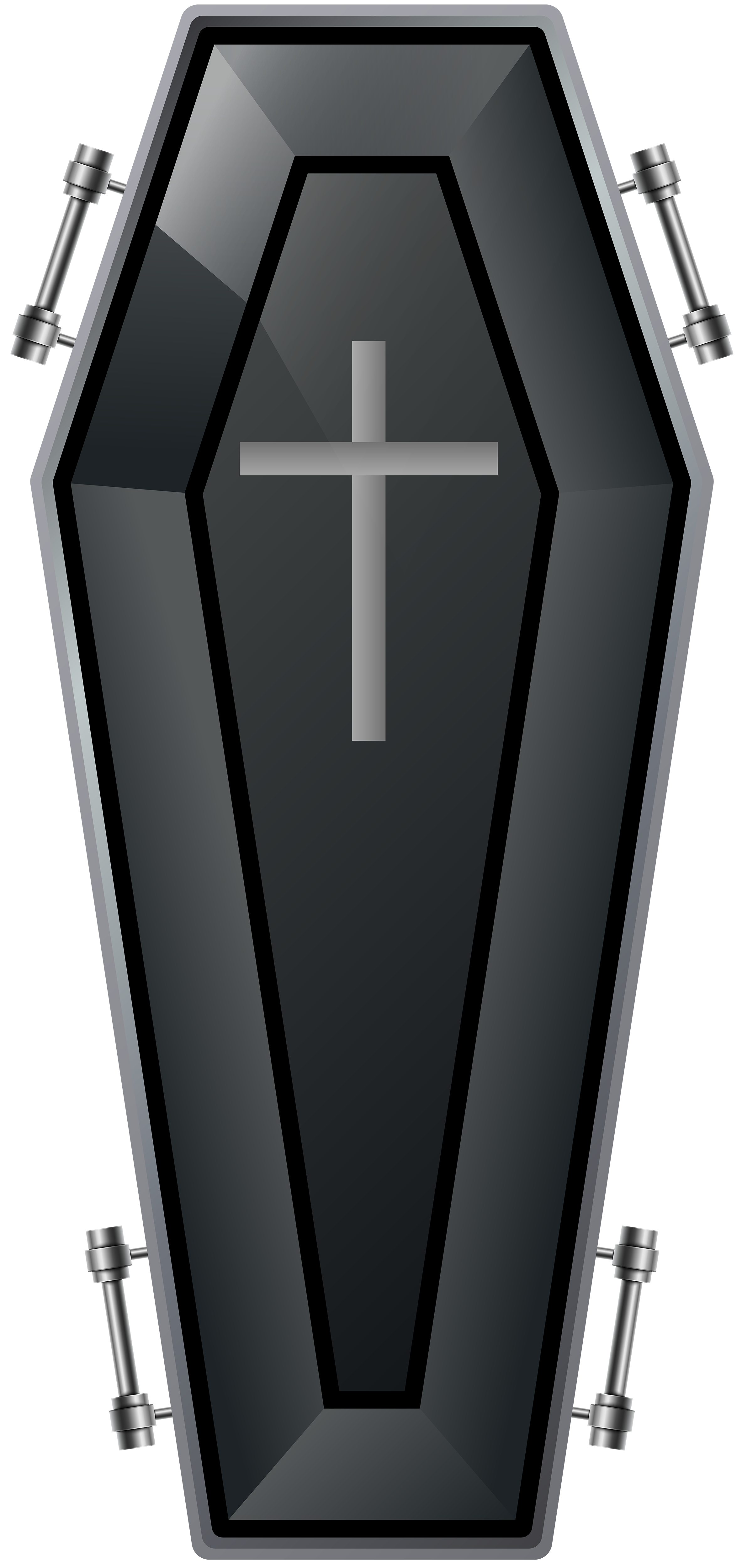 coffin clipart cross