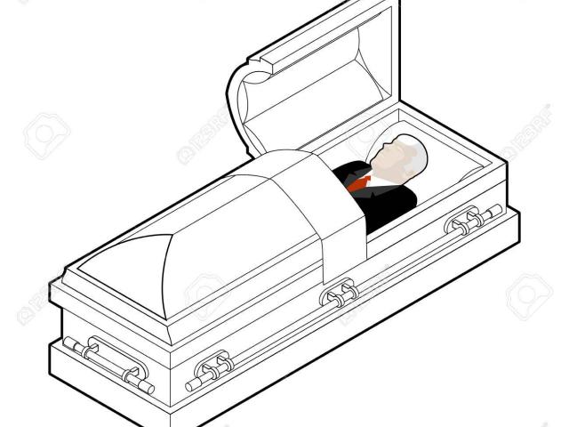 coffin clipart drawn