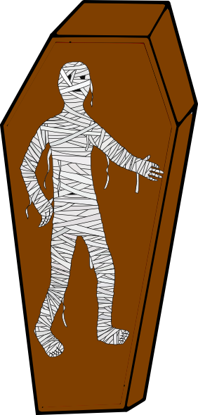 coffin clipart mummy