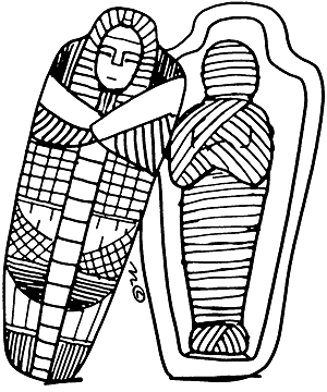coffin clipart mummy