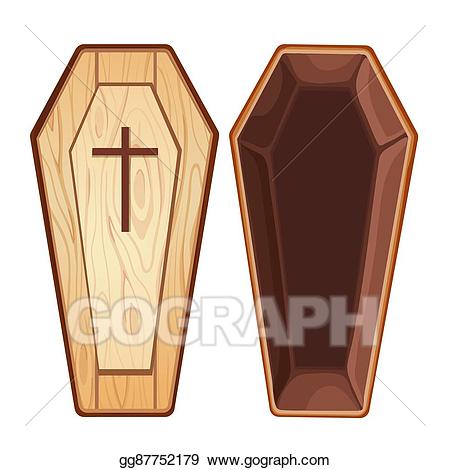 coffin clipart open