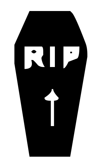 coffin clipart rip