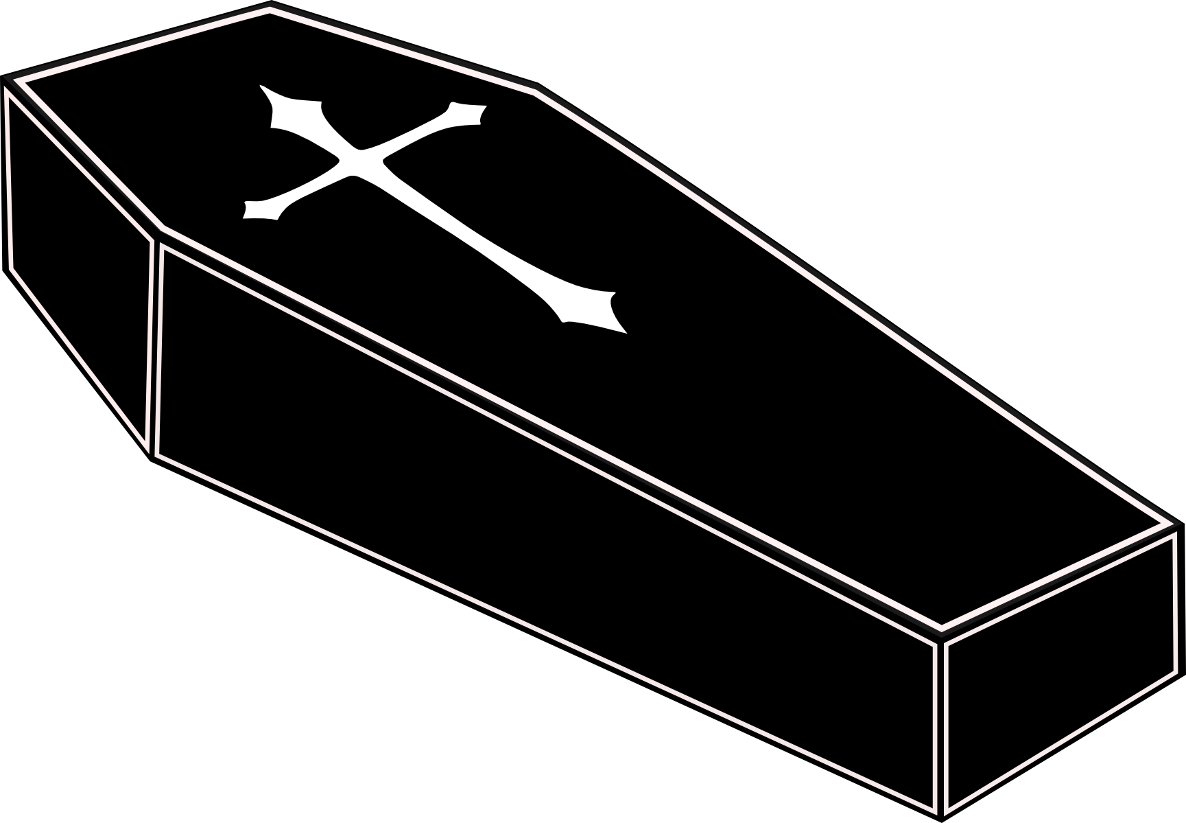 coffin clipart silhouette