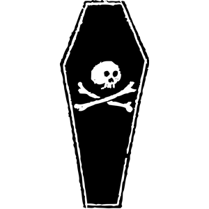 Cliparts of free download. Coffin clipart skull