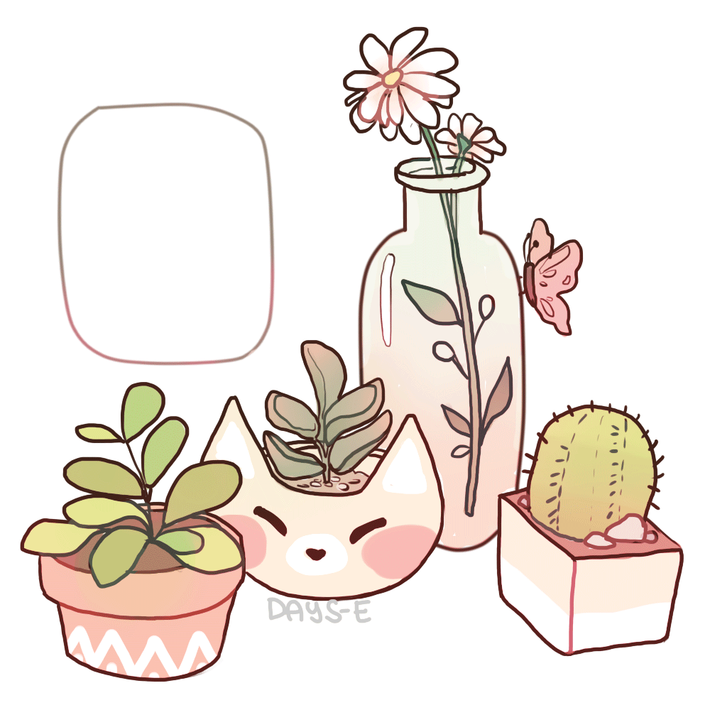 planting clipart aesthetic