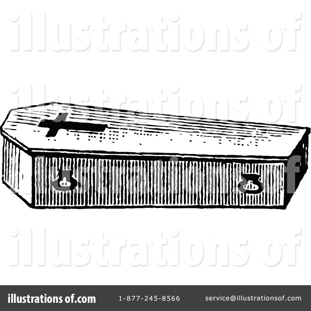 coffin clipart vintage