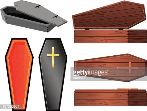 coffin clipart vintage