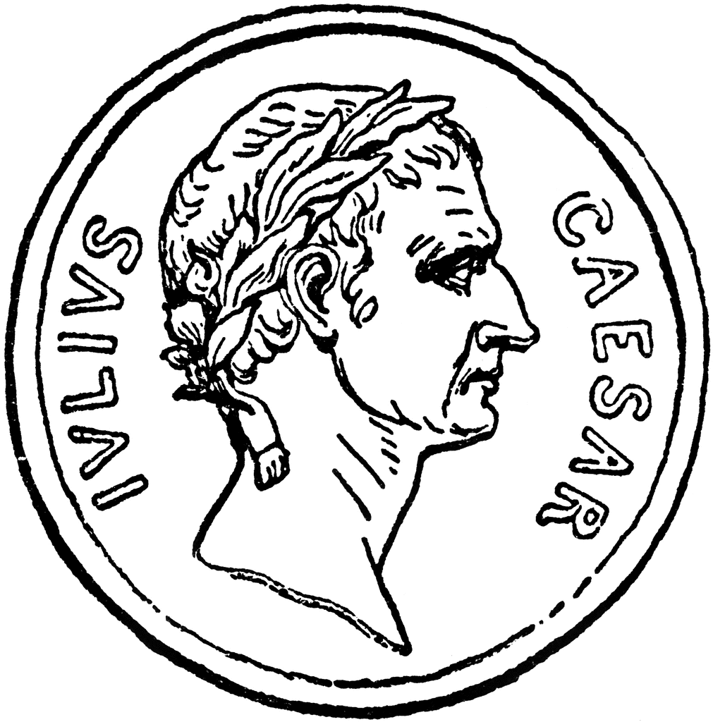 Caesar mfw rome to. Coin clipart ancient coin