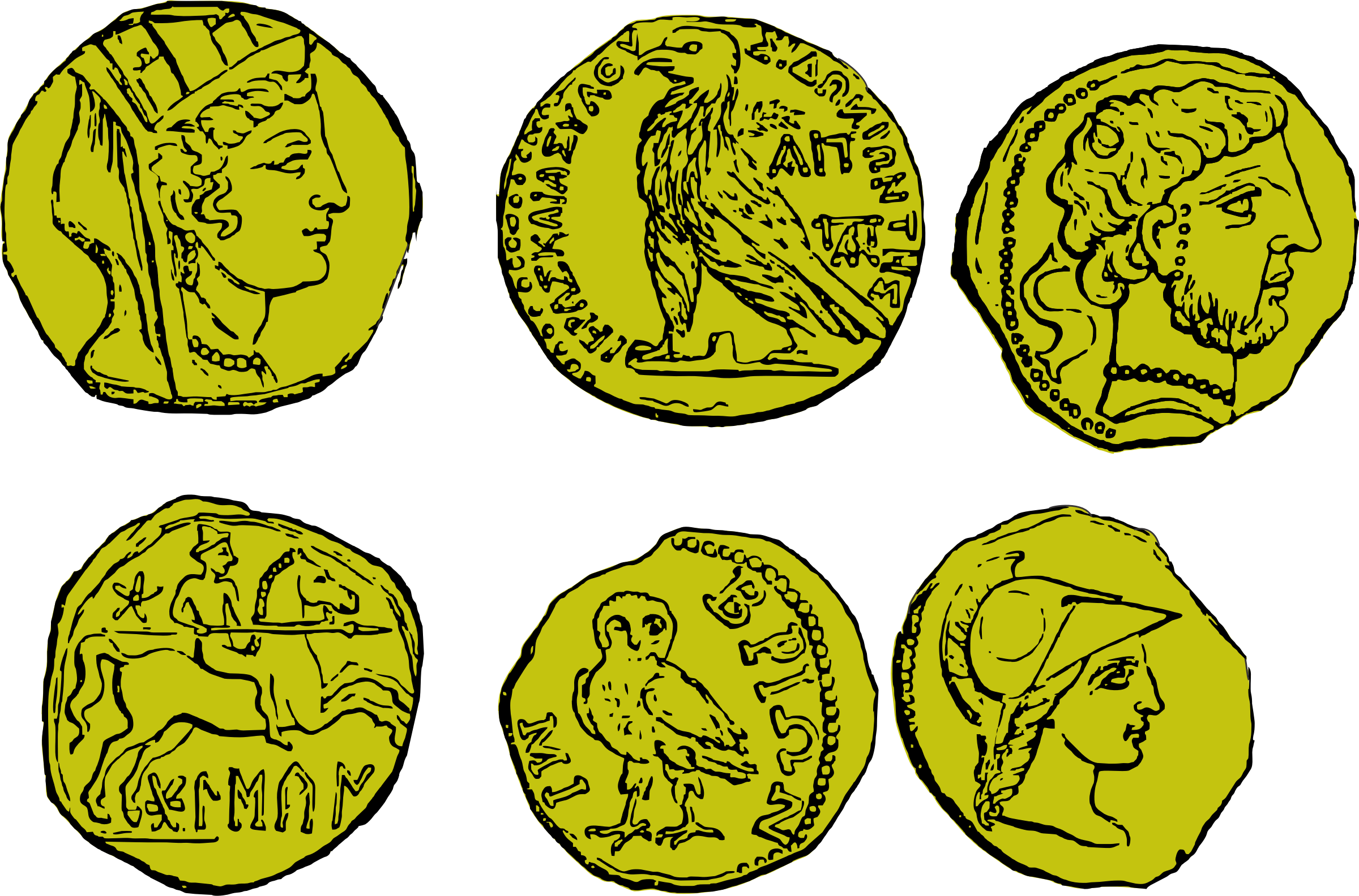 Coin clipart ancient coin. Coins big image png