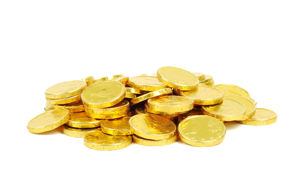 Gold christmas pile of. Coins clipart chocolate coin