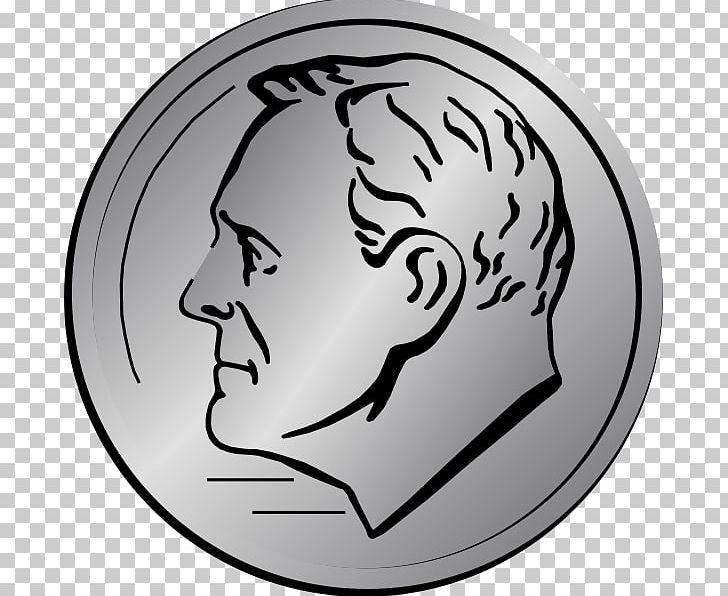 Penny png black and. Coin clipart dime