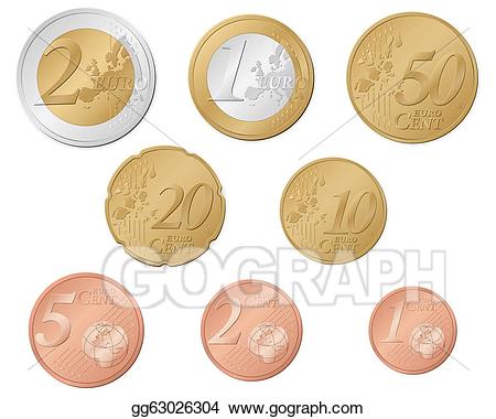 coin clipart euro money