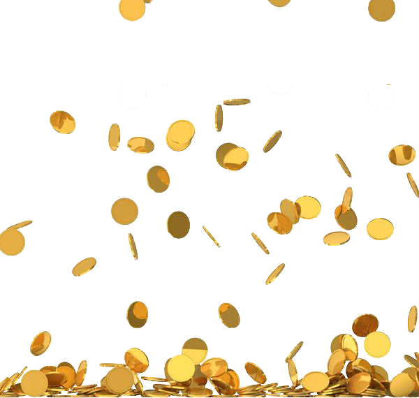 coin clipart falling