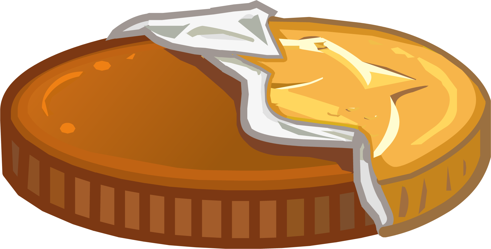 Image puffle pood icon. Coins clipart chocolate coin