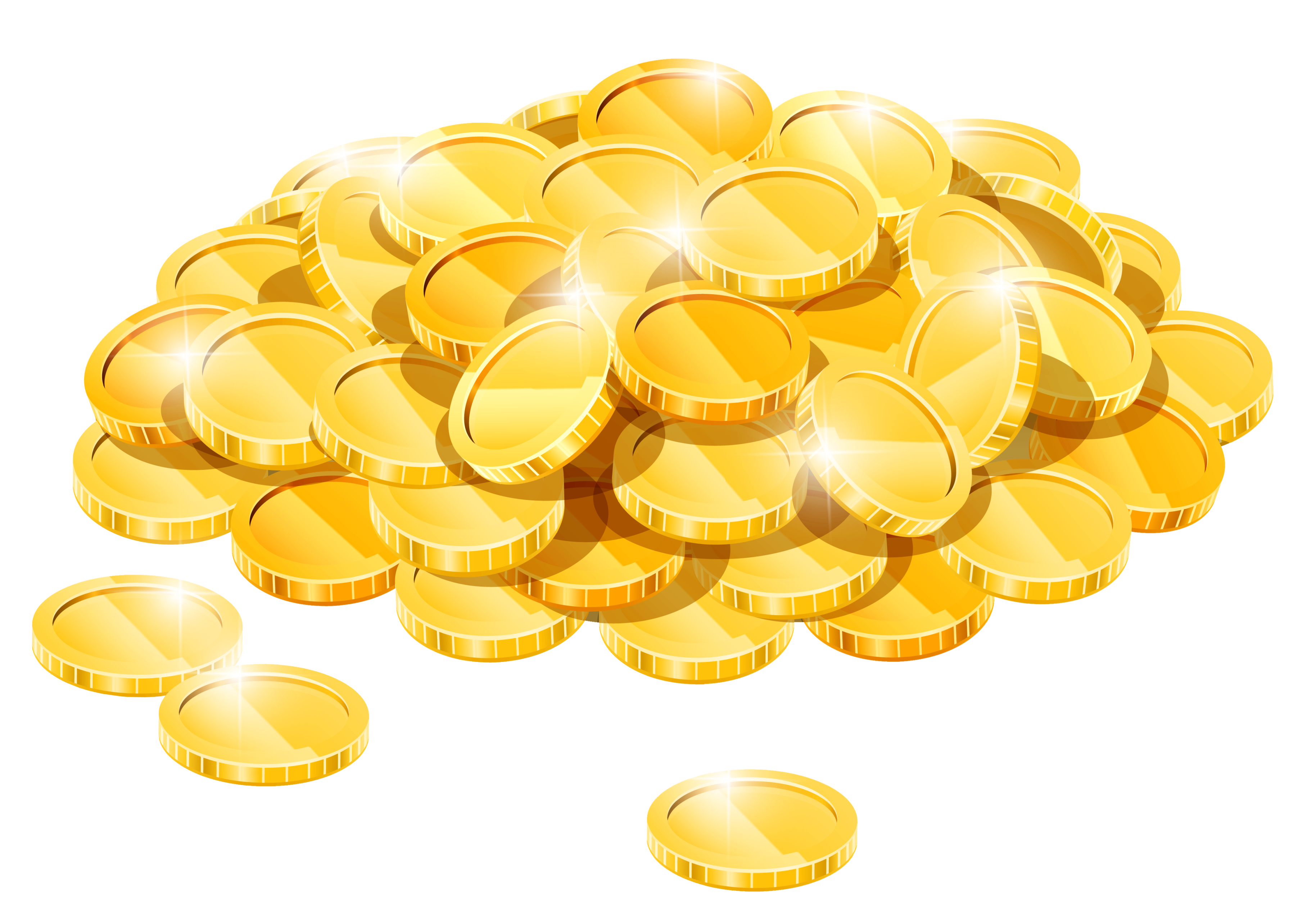 Glitter clipart pile gold. Coins png image purepng