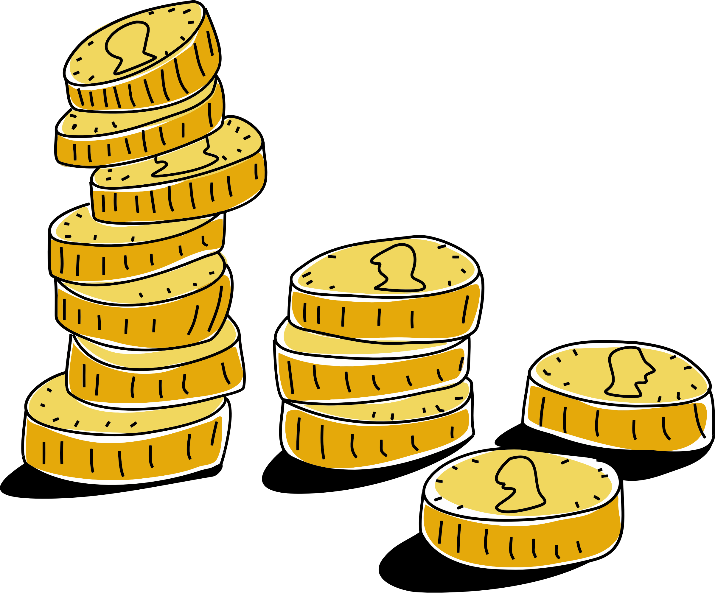 coins clipart illustration