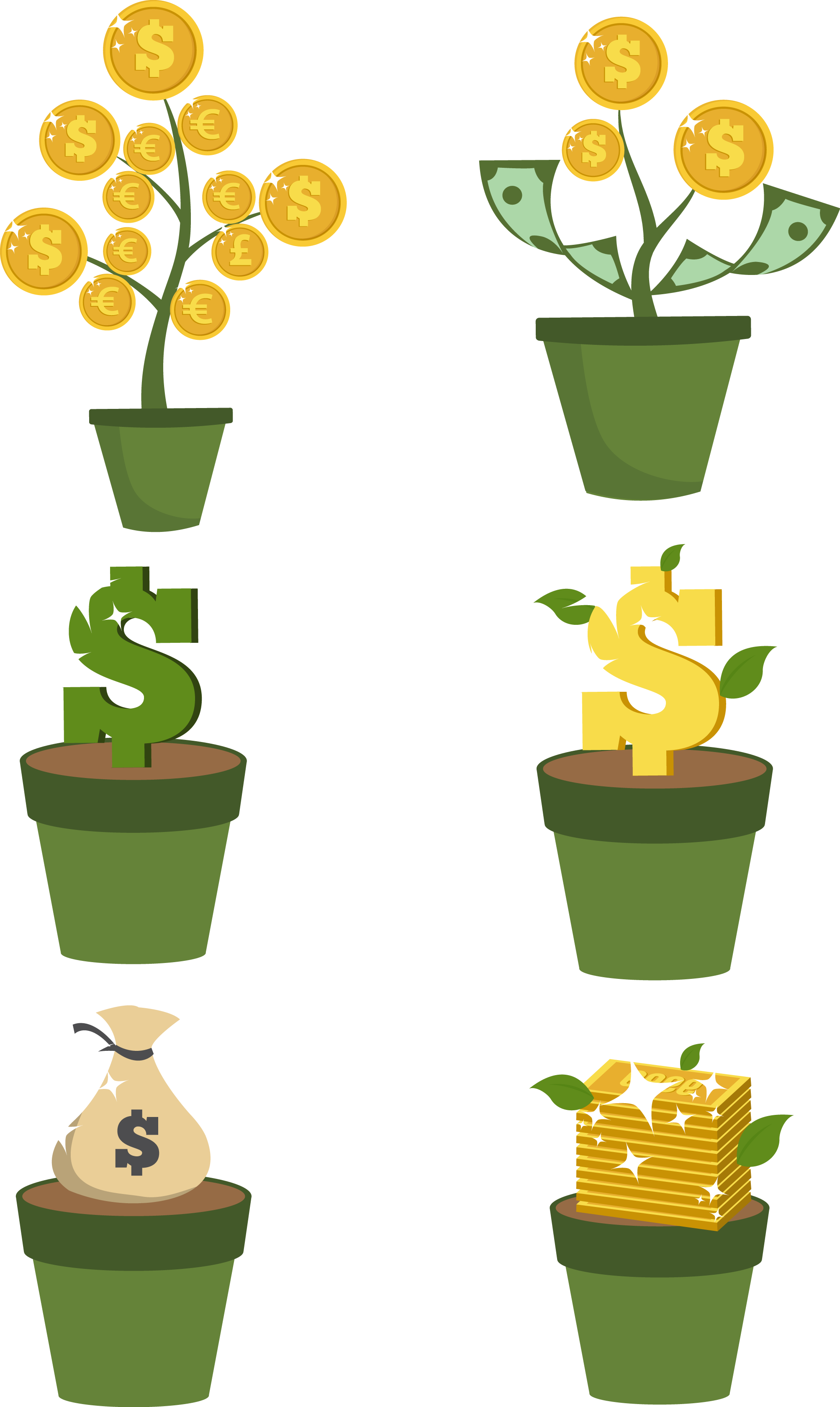 Planting clipart need plant. Investment gold coin icon