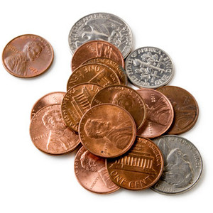 penny clipart spare change