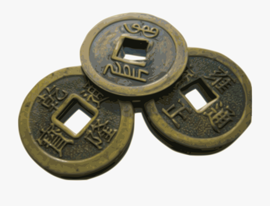 Coin clipart old coin. Coins ancient chinese png