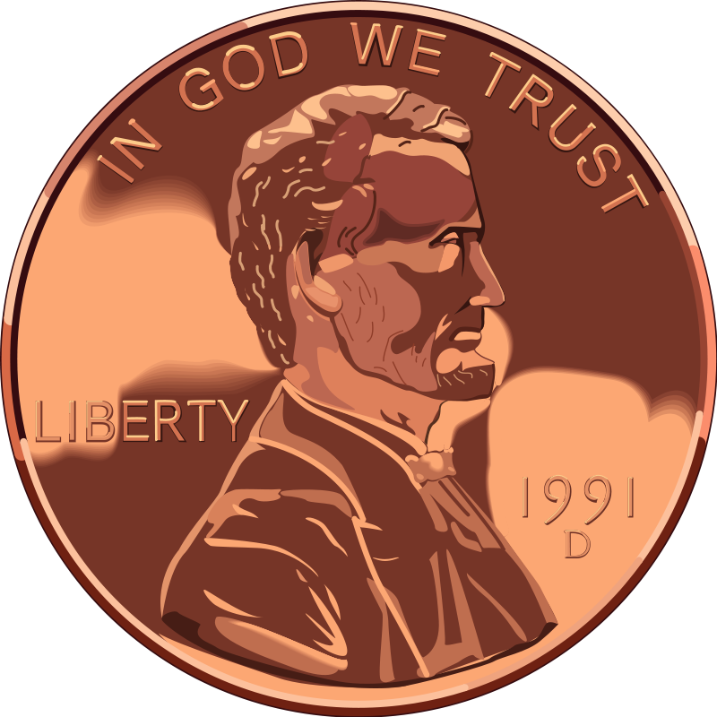pennies clipart cent