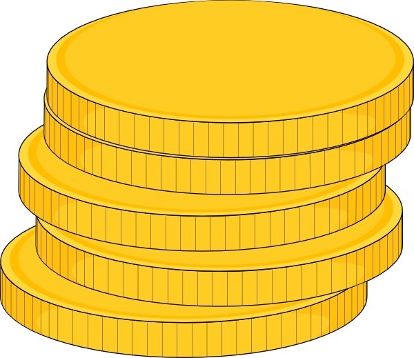 coin clipart stack coin