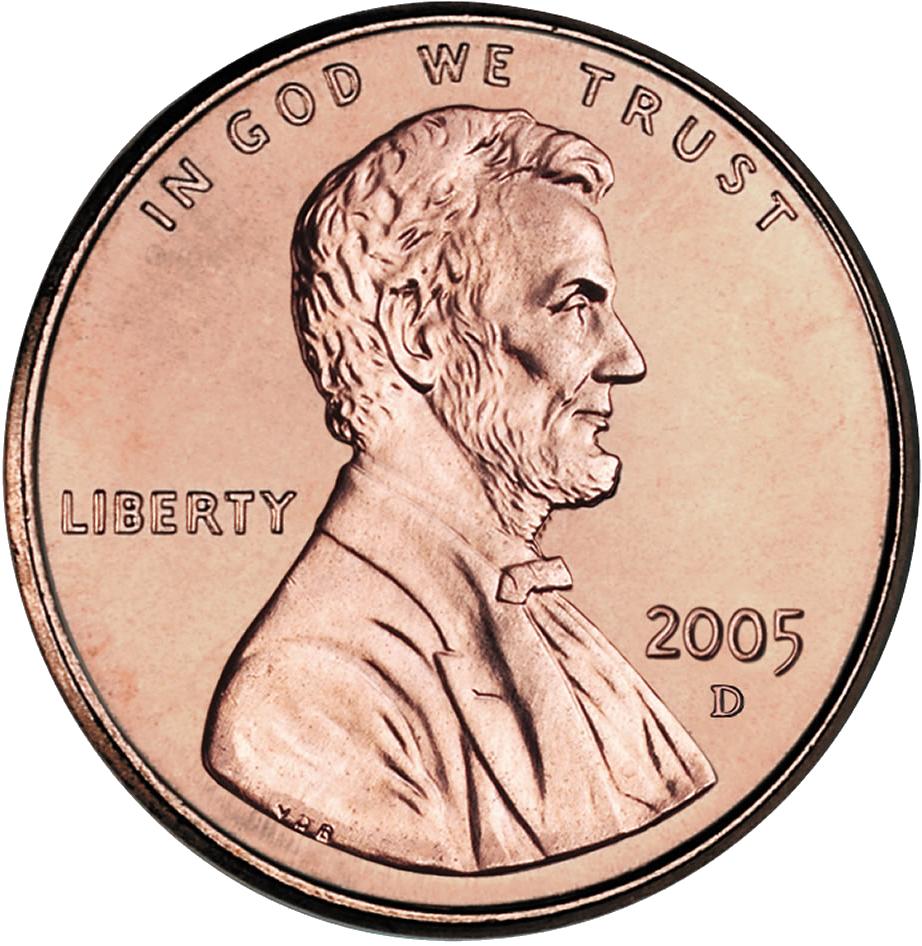 penny clipart obverse