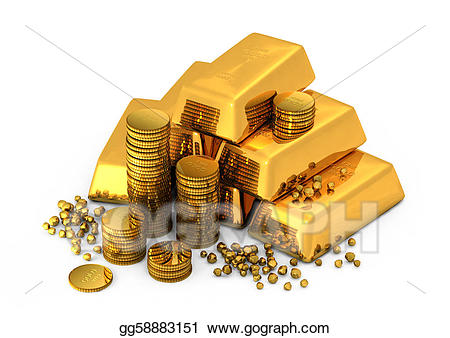 coins clipart 3d gold