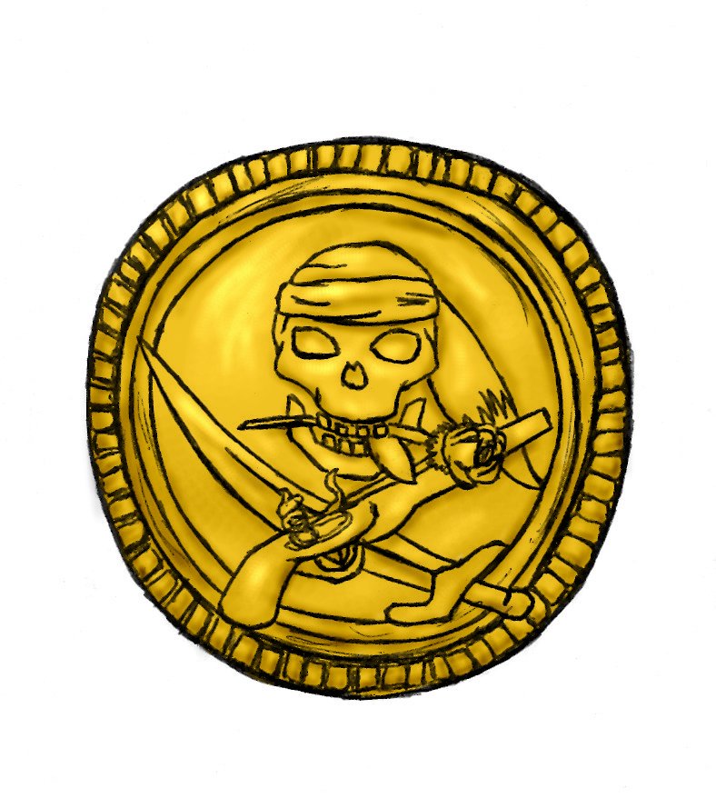 pirates clipart gold