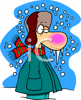 Nose . Cold clipart