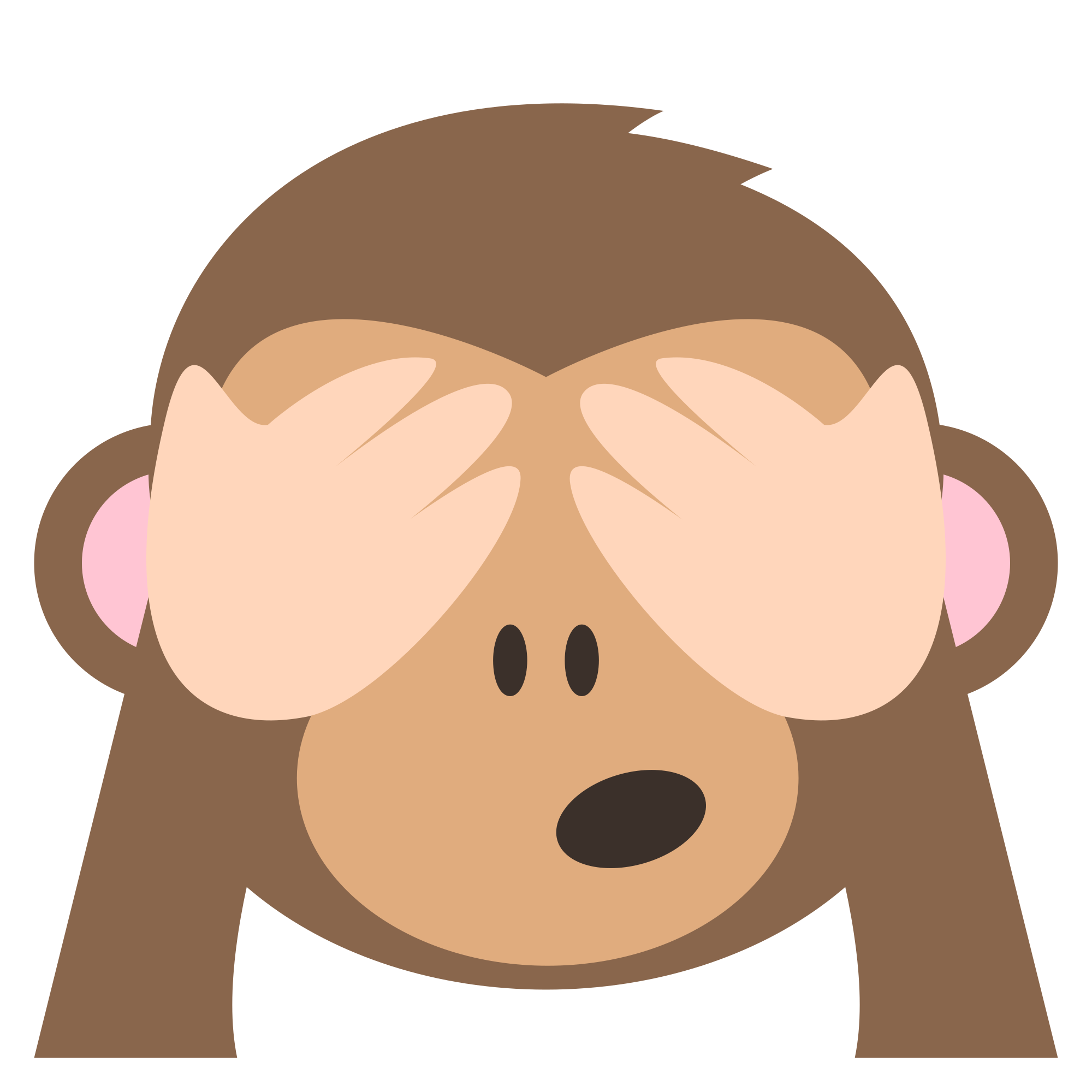 Emoji clipart monkey. Nose picking dangers involved