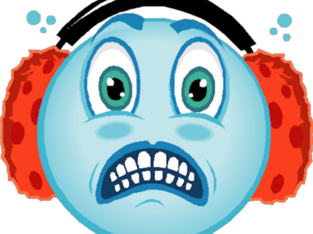 Feelings clipart face action. Feeling cold cartoon png