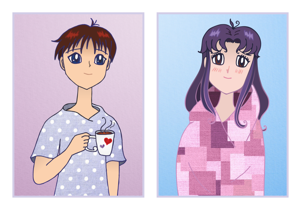 Cold clipart cold girl. Misato san has catched