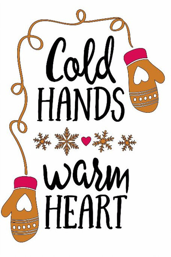 Cold clipart cold hand. Hands warm heart 