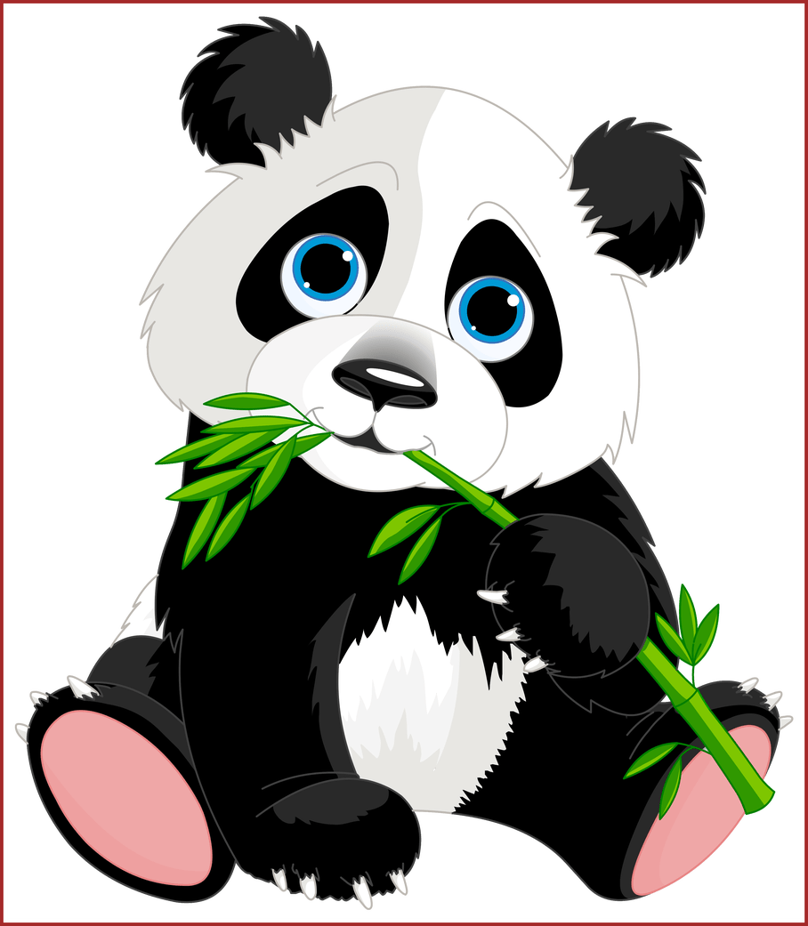 Amazing panda cartoon png. Cold clipart cute