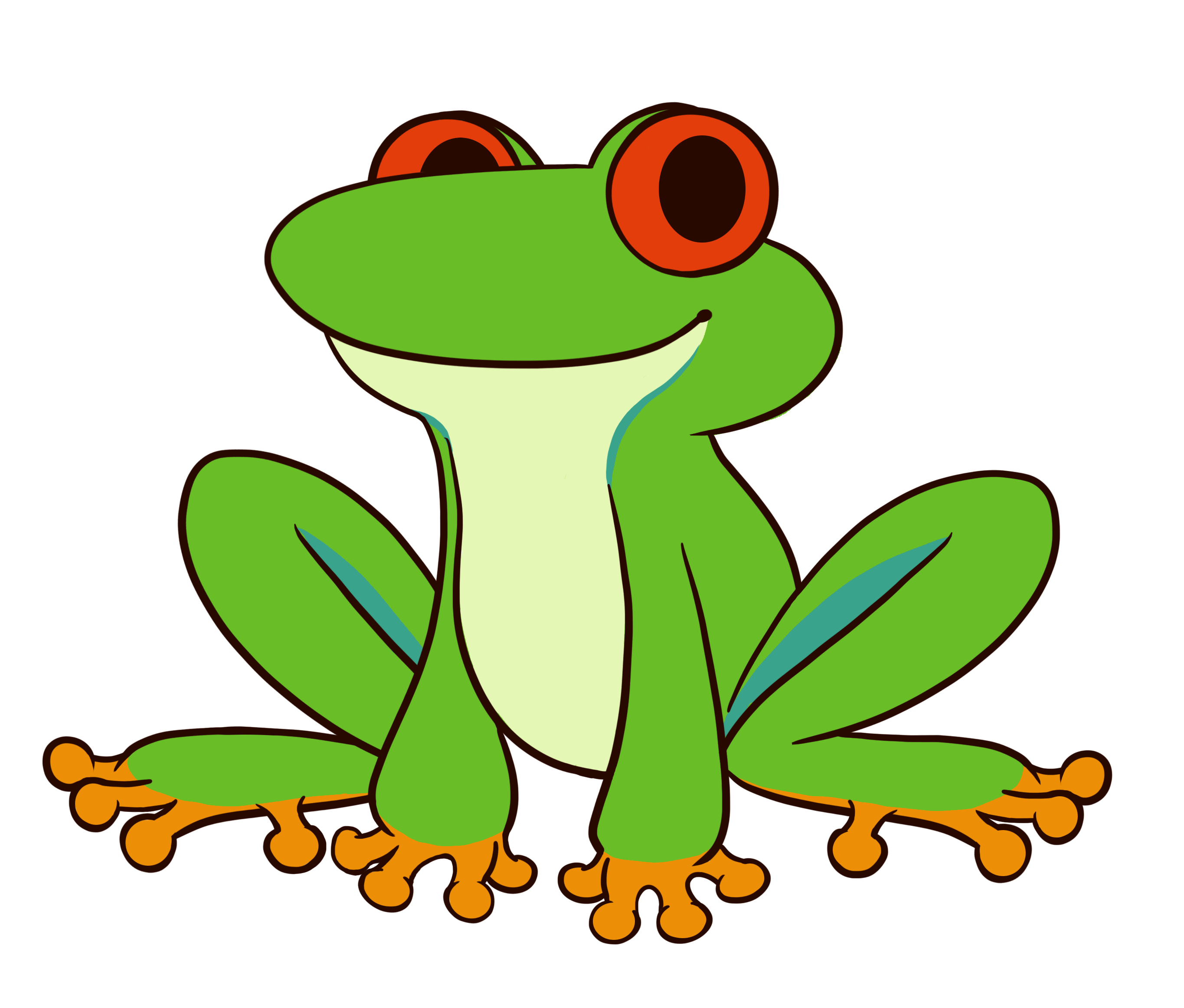 Box of frogs media. Cold clipart frog