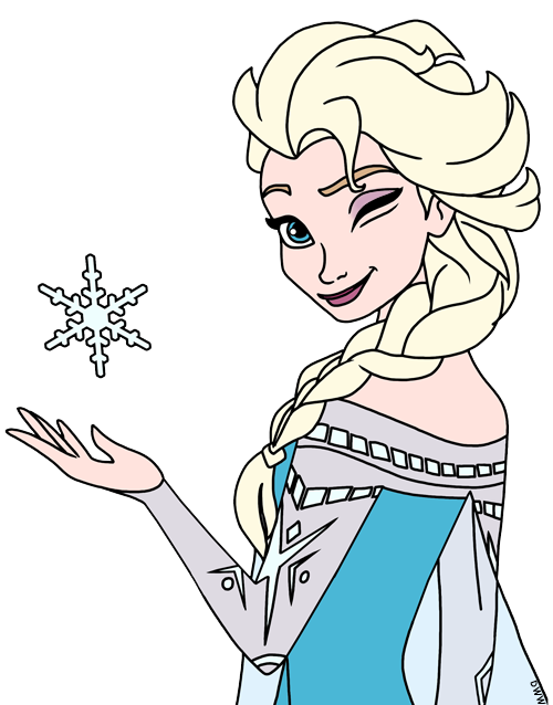Elsa from disney s. Cold clipart frozen person