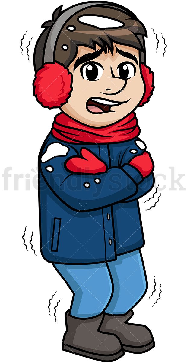 guy clipart cold