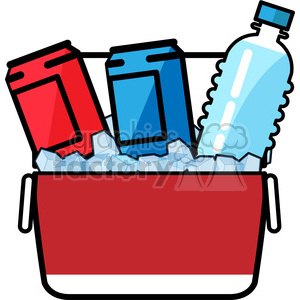 Ice clipart ice box. Cold drinks in a