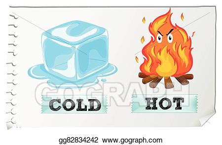 cold clipart opposite