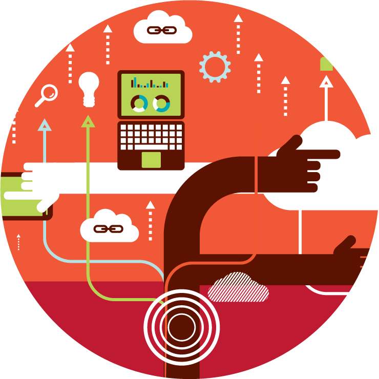 Consulting source to pay. Collaboration clipart b2b