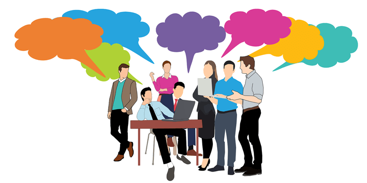 Collaboration clipart group talk. Video ted how to