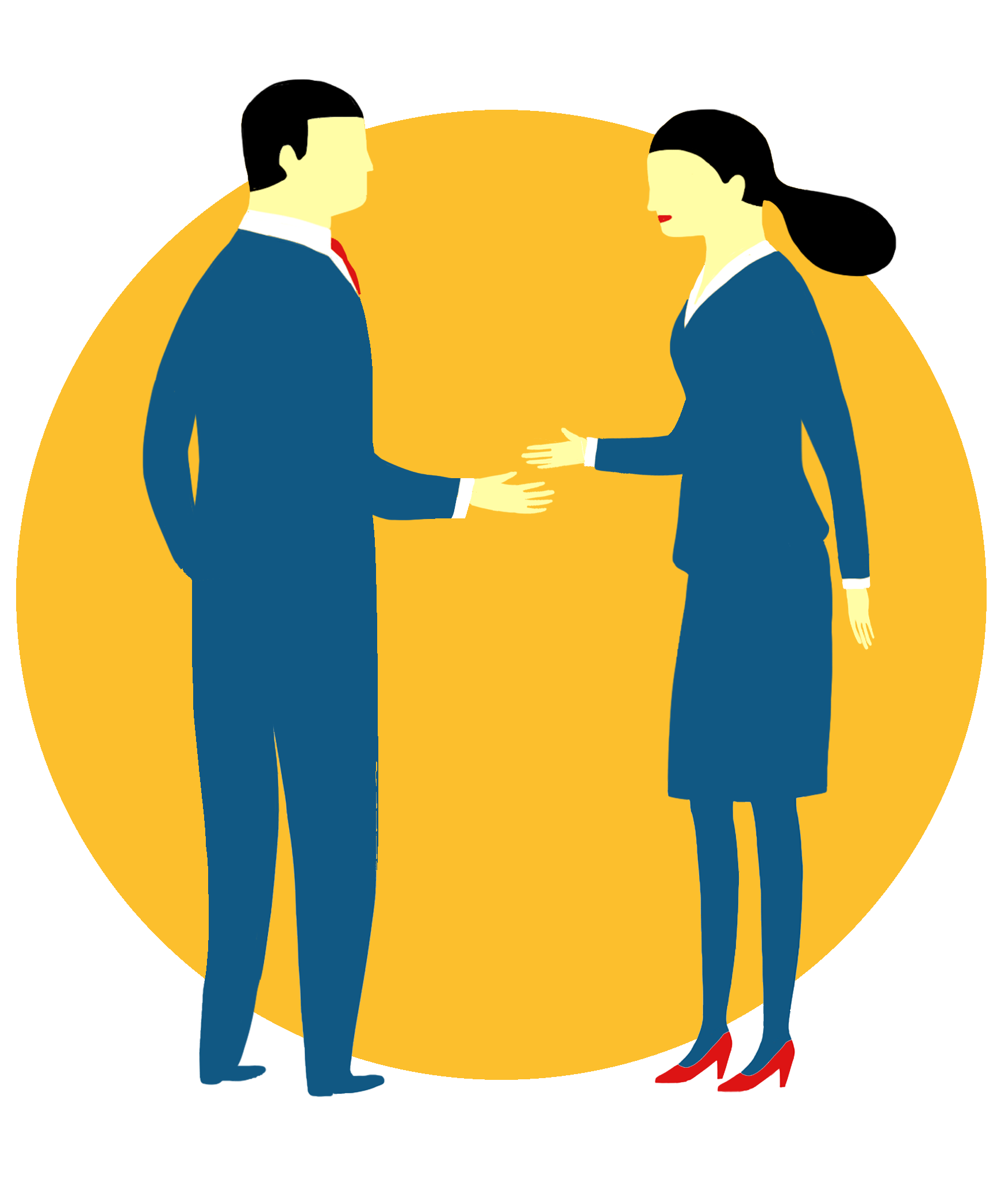 Professional clipart business partner. Career value partners icon